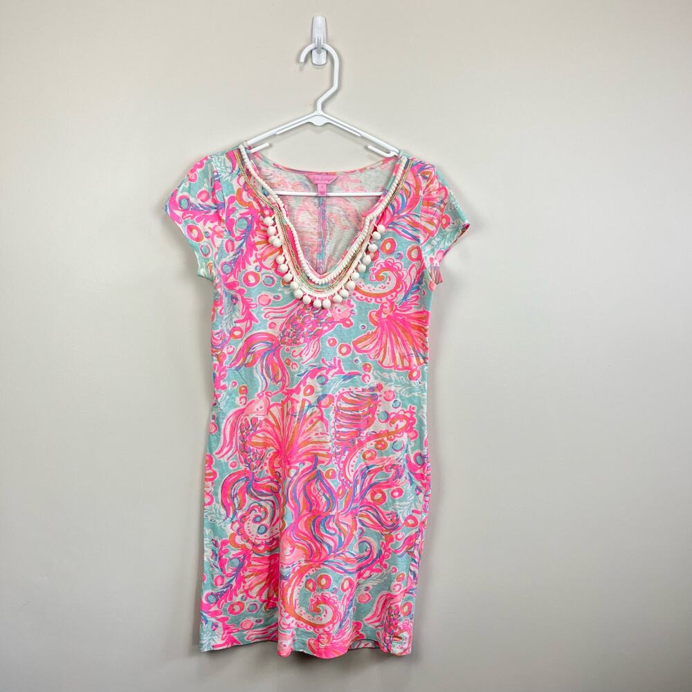Lilly Pulitzer Harper Dress Pink Pout Too Much Bubbly Small